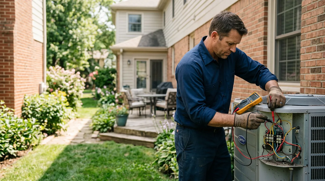 HVAC technician working near West Harrison, NY